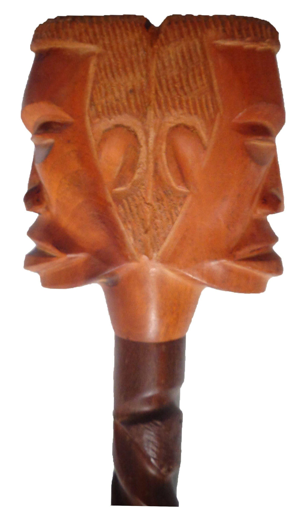 Baston de Eggun dos cabezas B 37 " X 4" - Botánica Orisha