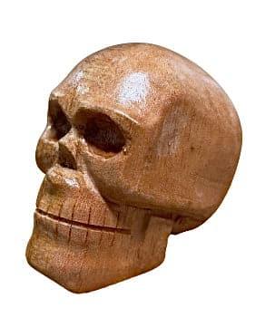 Calavera De Madera 2.5"X2" - Botánica Orisha