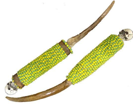 Irofa de Orula con calavera 15"  x 1" - Botánica Orisha