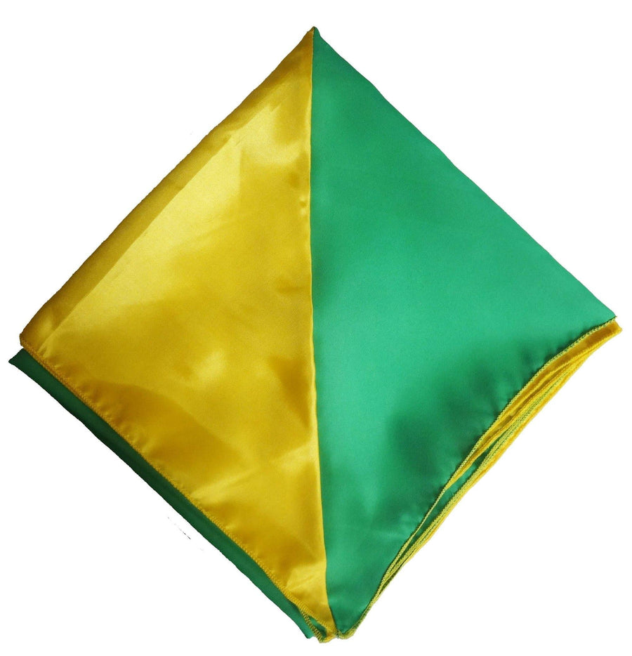 Pañuelo Verde y Amarillo Grande 36" x 36" - Botánica Orisha