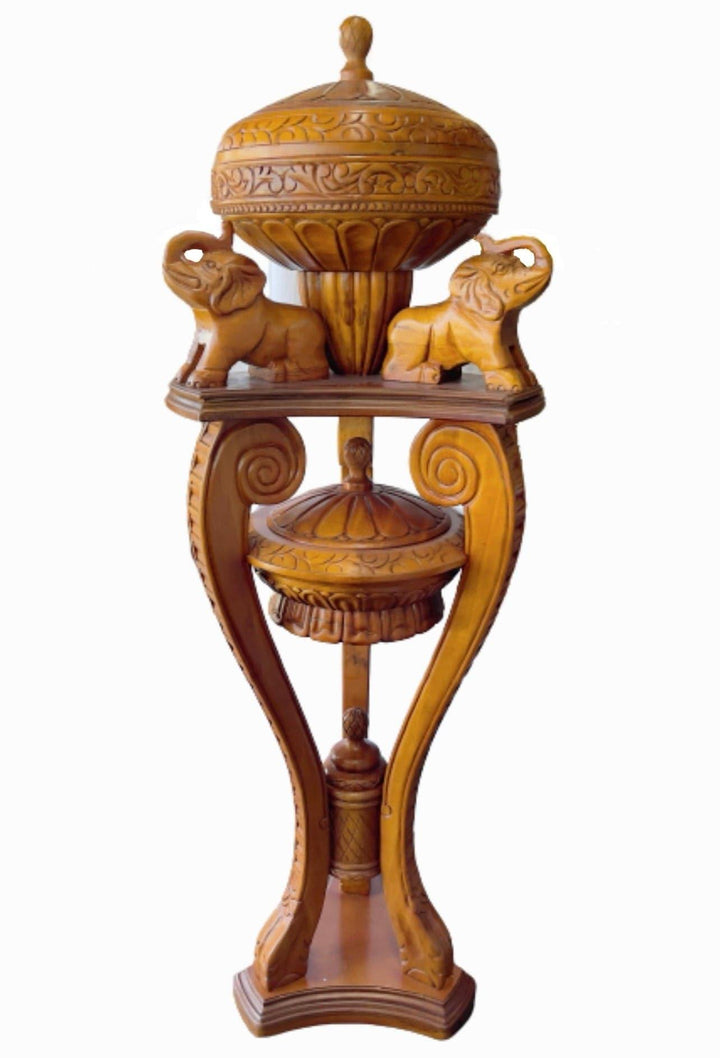 Pedestal Con Batea Para Shango/Orula /Agayu - Botánica Orisha