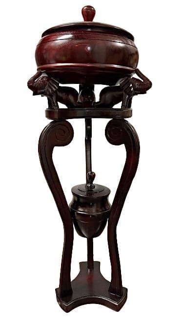 Pedestal Con Batea Para Shango/Orula & Lebrillo Para Agayu - Botánica Orisha