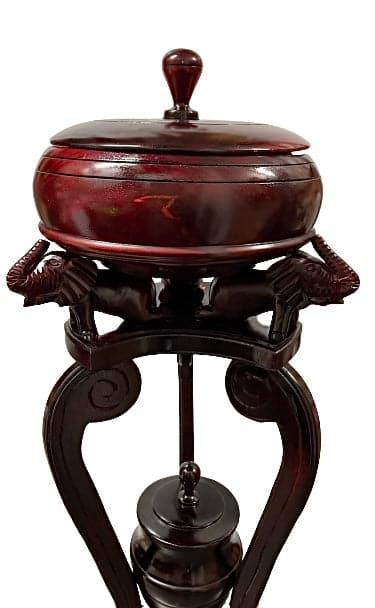 Pedestal Con Batea Para Shango/Orula & Lebrillo Para Agayu - Botánica Orisha